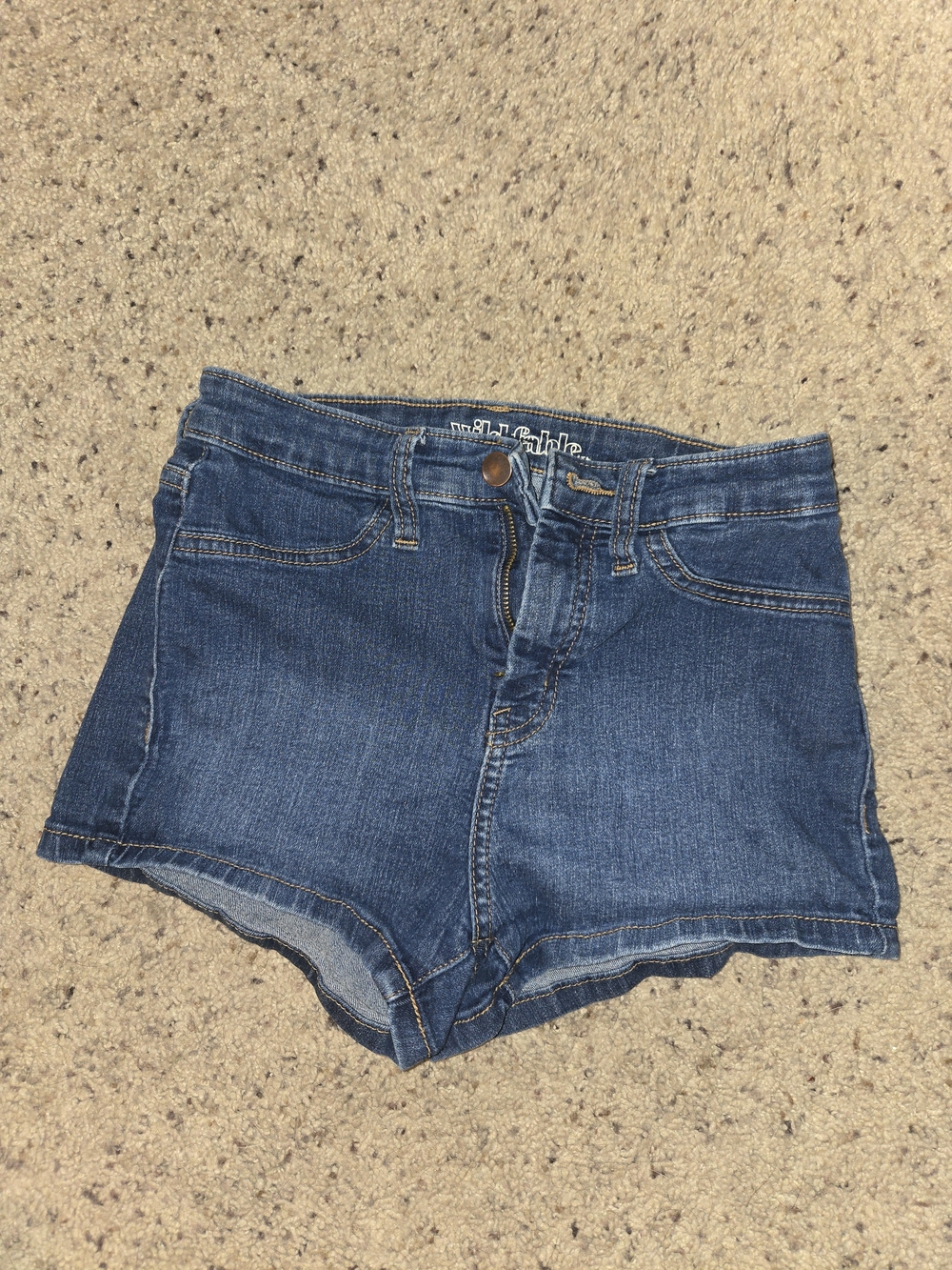 wild fable Dark Blue High-Rise Denim Shorts